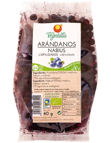 Vegetalia Arandano Nego Liofilizad Bio 40G