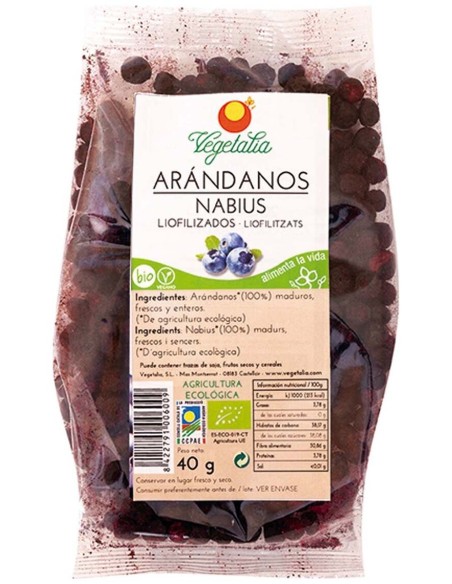 Vegetalia Arandano Nego Liofilizad Bio 40G