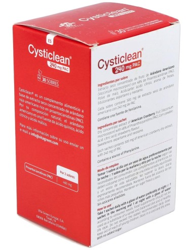 Cysticlean 240Mg 30 Sobres