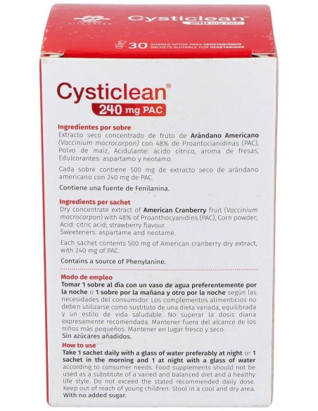Cysticlean 240Mg 30 Sobres