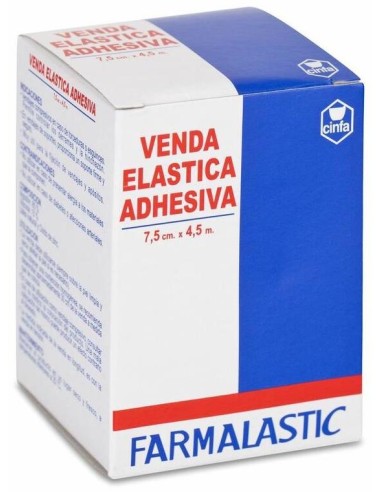 Farmalastic Venda Elástica Adhesiva 4,5 M X 7,5 Cm, 1 Ud