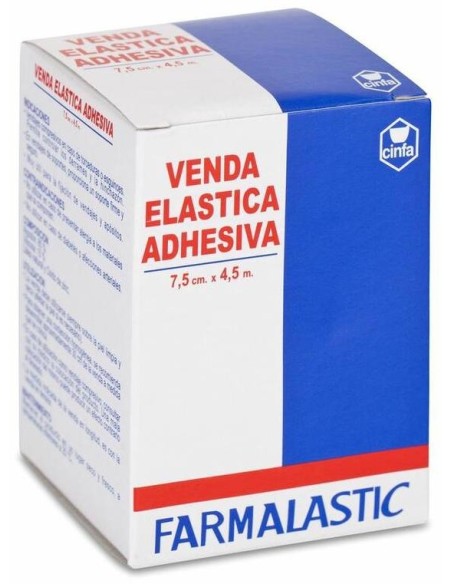 Farmalastic Venda Elástica Adhesiva 4,5 M X 7,5 Cm, 1 Ud