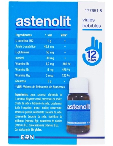Astenolit 12 Viales Bebibles