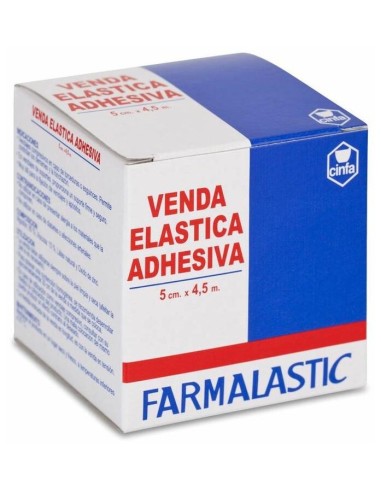 Farmalastic Venda Elástica Adhesiva 4, 5 M X 5 Cm