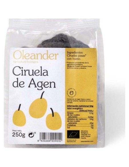Ciruela De Agen Con Hueso 250Gr. Bio