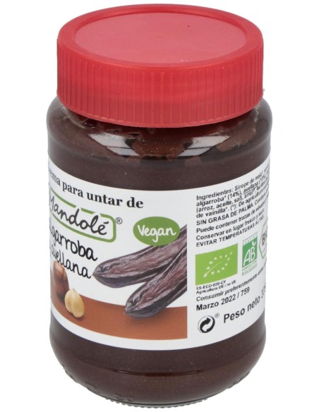 Mandole Crema Algarroba Avellana S/Pal 375G