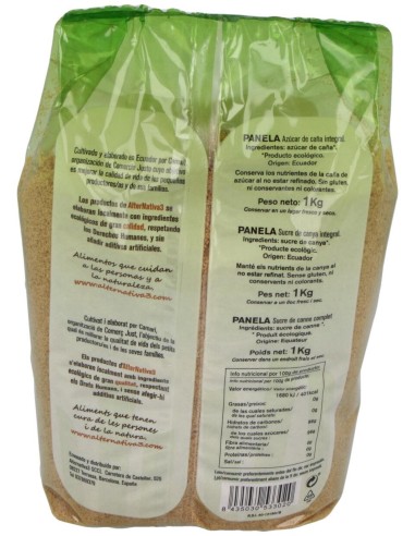 Alternativa3 Bio Azúcar De Caña Panela De Ecuador 1Kg