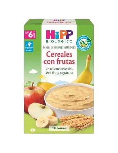 Hipp Papilla Cereales Integrales Con Frutas +6M Bio 250G