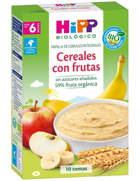 Hipp Papilla Cereales Integrales Con Frutas +6M Bio 250G