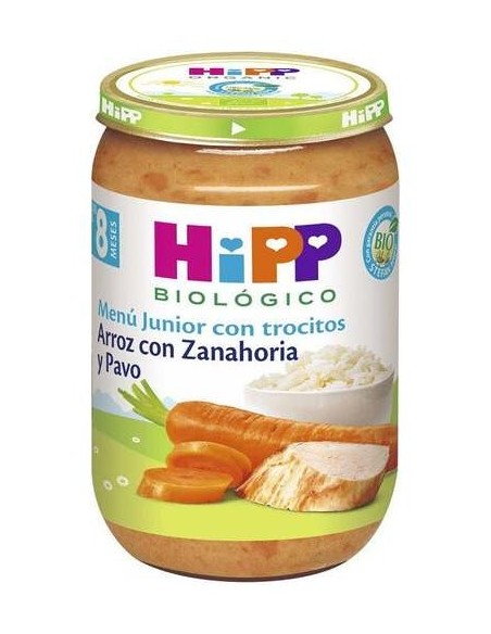 Hipp Tarrito De Arroz Con Zanahoria Y Pavo Bio 220G