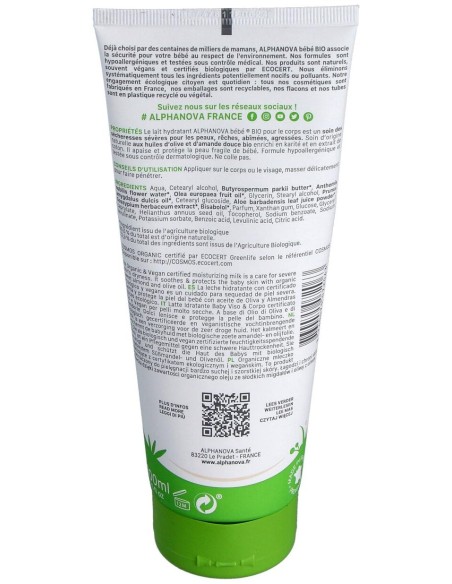 Leche Corporal Bebe 200Ml. Bio