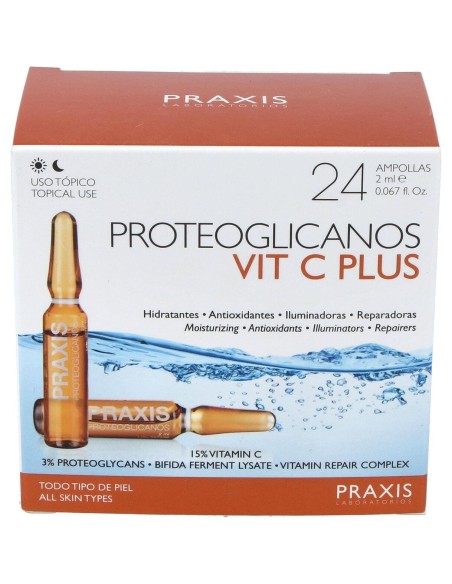 Praxis Proteoglicanos Vit C Plus 24 Ampollas
