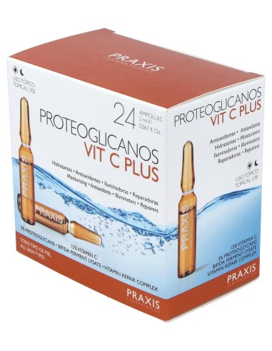 Praxis Proteoglicanos Vit C Plus 24 Ampollas