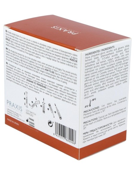 Praxis Proteoglicanos Vit C Plus 24 Ampollas