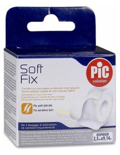 Pic Solution Esparadrapo Soft Fix 2,5 Cm X 9,14 M, 1 Ud