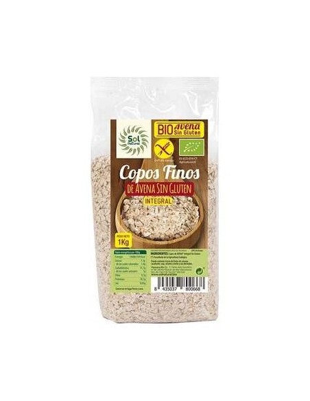 Sol Natural Copos De Avena Finos Sin Gluten Bio 1Kg