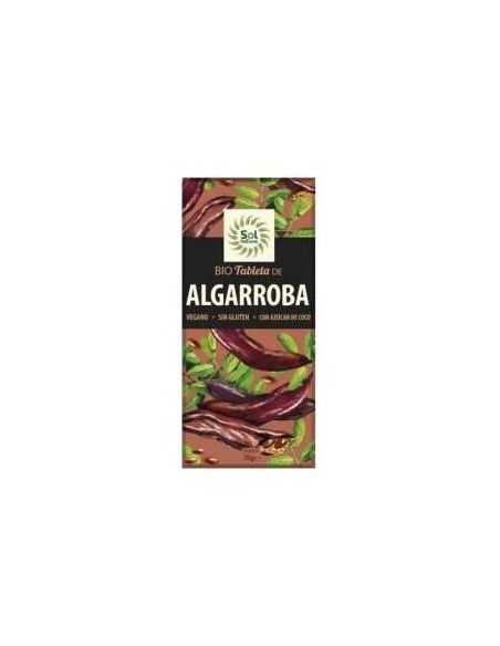 Solnatural Choco Algarroba Bio Sin Gluten Vegano 70G