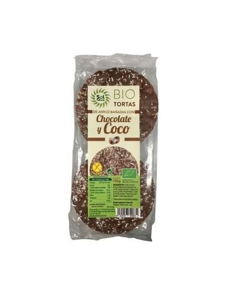 Sol Natural Tortas De Arroz Chocolate Y Coco Bio 100G
