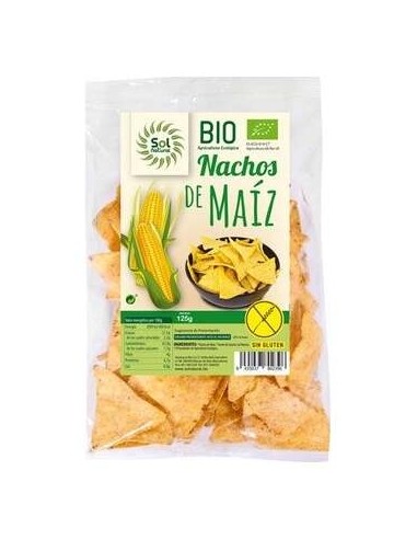 Sol Natural Nachos De Maiz Natural Sin Gluten 125G