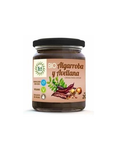 Solnatural Crema Algarroba Avellanas Bio 200G