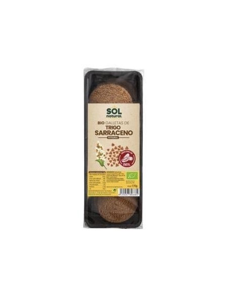 Solnatural Galleta Trigo Sarraceno Endulzada Dátiles Bio 170G