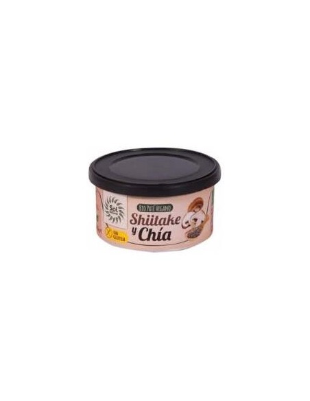 Solnatural Pate Shiitake Chia Bio S/G 125G