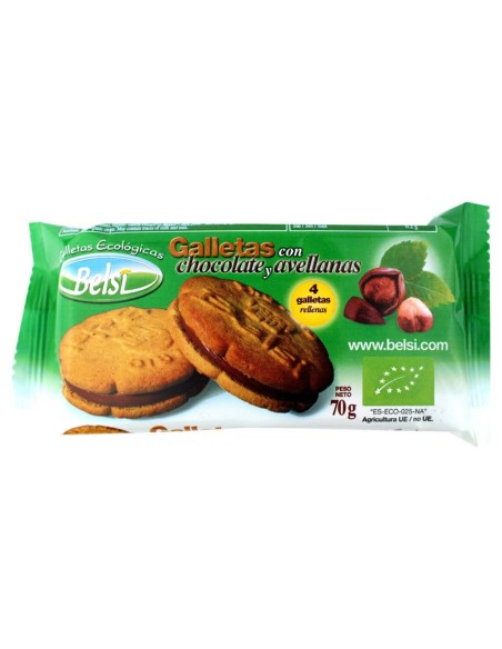 Galletas Con Chocolate Y Avellana 4Uds 70Gr. Bio