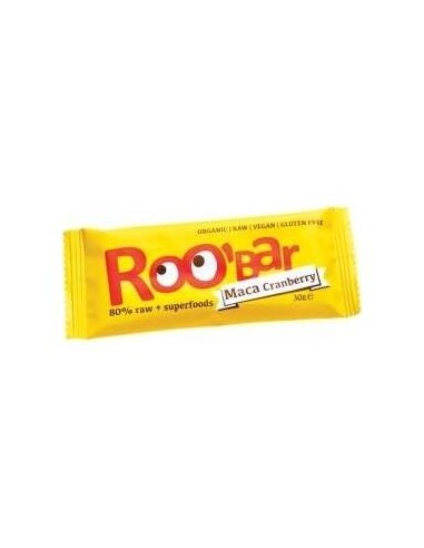 Roo'Bar Barritas Maca Arándanos Bio 30G