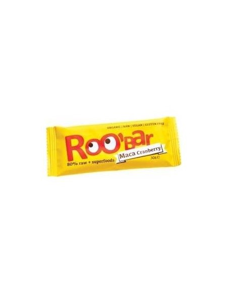Roo'Bar Barritas Maca Arándanos Bio 30G