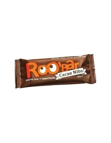 Roo'Bar Barritas Cacao Almendra Bio 30G