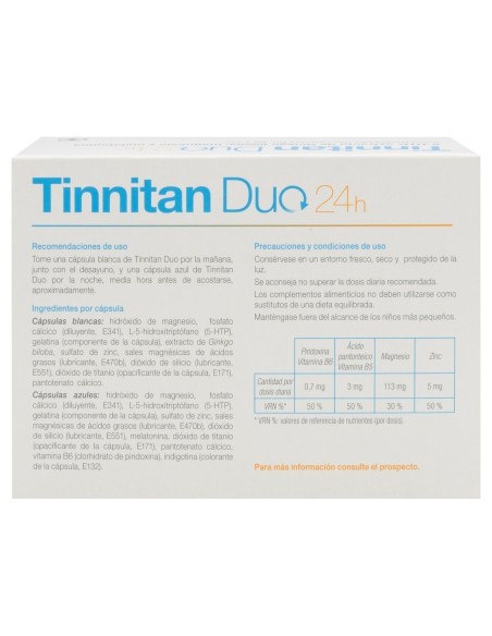 Tinitan Duo 24 Horas 60 Capsulas