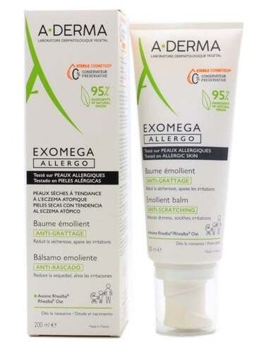 A-Derma Exomega Allergo Balsamo Anti-Rascado 200Ml