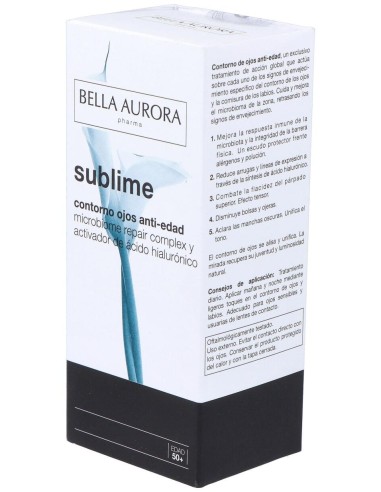 Sublime Contorno Ojos Antiedad Crema 15Ml.