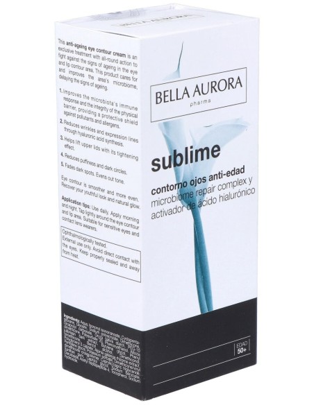 Sublime Contorno Ojos Antiedad Crema 15Ml.