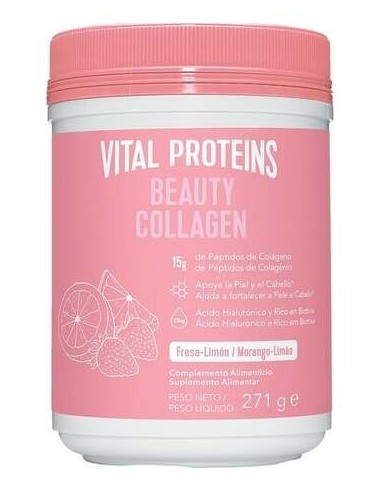 Vital Proteins Beauty Colágeno Fresa Y Limón 271G