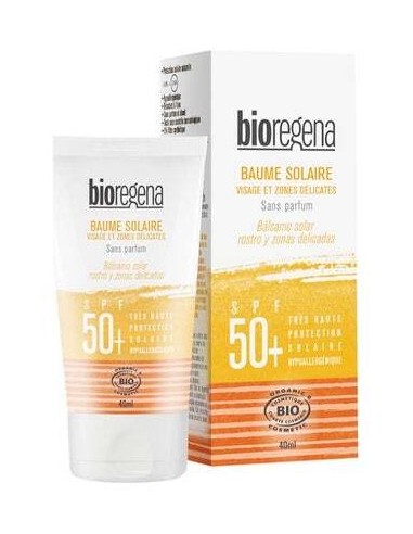 Bioregena Balsamo Solar Spf50+ Rostro Y Zonas Delicadas 40Ml