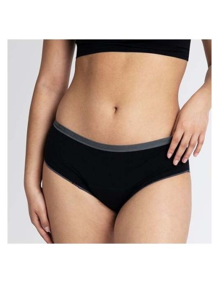 Braguita Menstrual Negra/Gris Flujo Abundant 6/Xxl