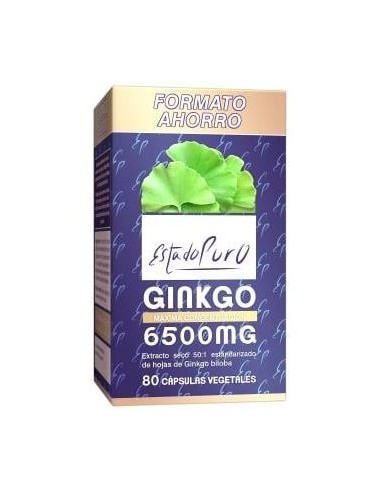 Ginkgo 6500Mg 80Cap. Estado Puro