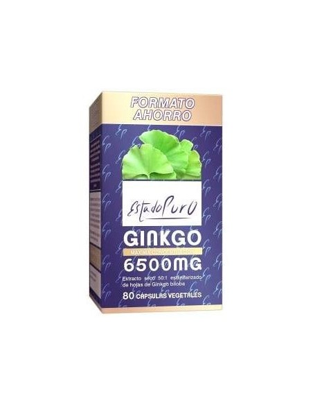 Ginkgo 6500Mg 80Cap. Estado Puro