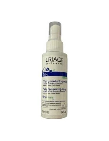 Uriage Bébé 1Er Cu Zn+ Spray Asséchant Réparateur Cheveux 100Ml
