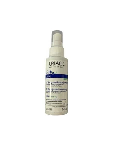 Uriage Bébé 1Er Cu Zn+ Spray Asséchant Réparateur Cheveux 100Ml