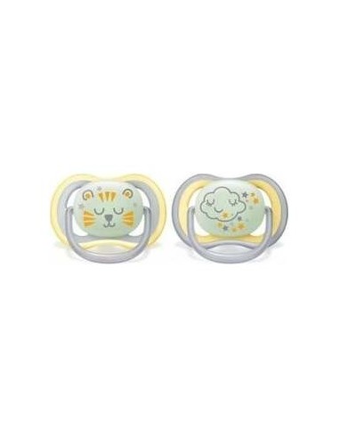 Philips Avent Chupete Nocturno +18Meses Neutro 2Uds