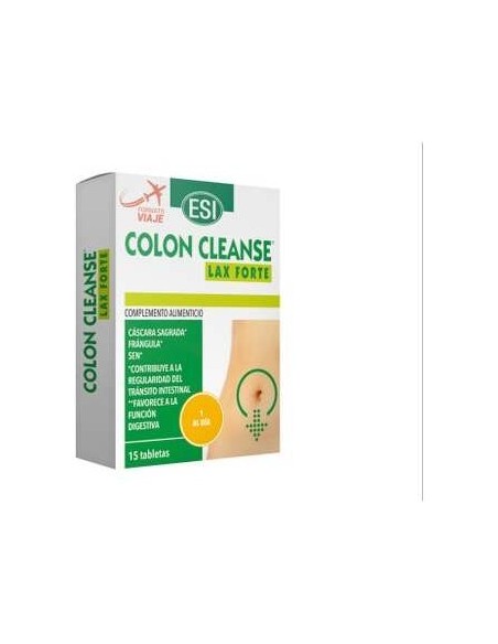 Esi Colon Cleanse Lax Forte 15 Tabletas Viaje