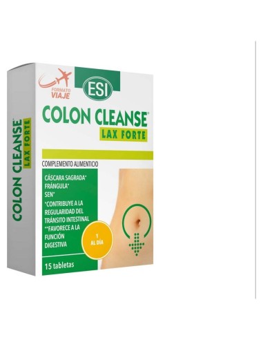 Esi Colon Cleanse Lax Forte 15 Tabletas Viaje