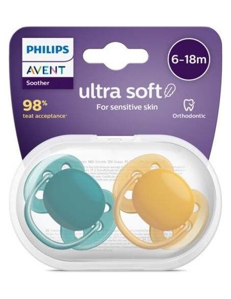 Philips Avent Chupete Silicona Ultra Soft 6 - 18 Meses 2Uds