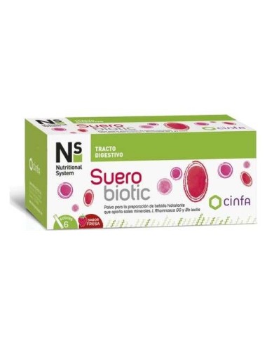 Cinfa Ns Suerobiotic Fresa 6 Sobres