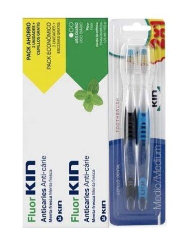 Fluor Kin Anticaries Pasta Dental 125Ml. + Cepillo