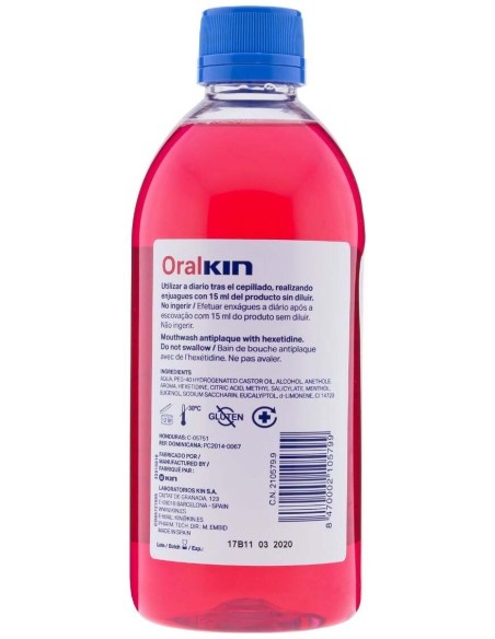 Pack Oralkin Enjuague Bucal 500Ml 2X1