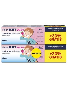 Kin Fluor Infantil Pasta 75 Ml + 25Ml 2X1 2