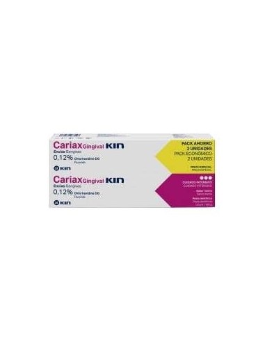 Cariax Gingival Encias Pack Pasta Dental 125Ml 2Ud